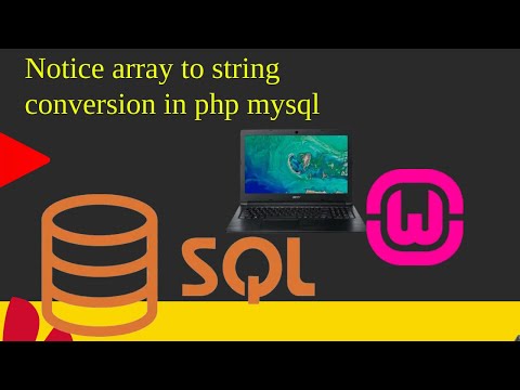 What Is Array To String Conversion In Php