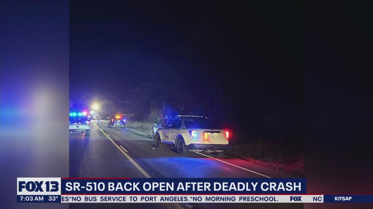 SR-510 back open after deadly crash | FOX 13 Seattle - YouTube
