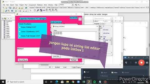 PERTEMUAN 6 | Visual Component Library (VCL) Borland Delphi 7| Tubagus Rivaldiari