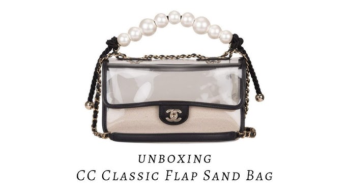 CHANEL 19S Runway 'Coco Sand' Bag with Pearls *New - Timeless Luxuries