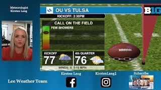 OU vs Tulsa football forecast with Meteorologist Kirsten Lang