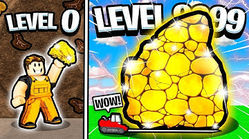 BUILDING LEVEL 99999+ GOLD MINING FACTORY TYCOON ROBLOX