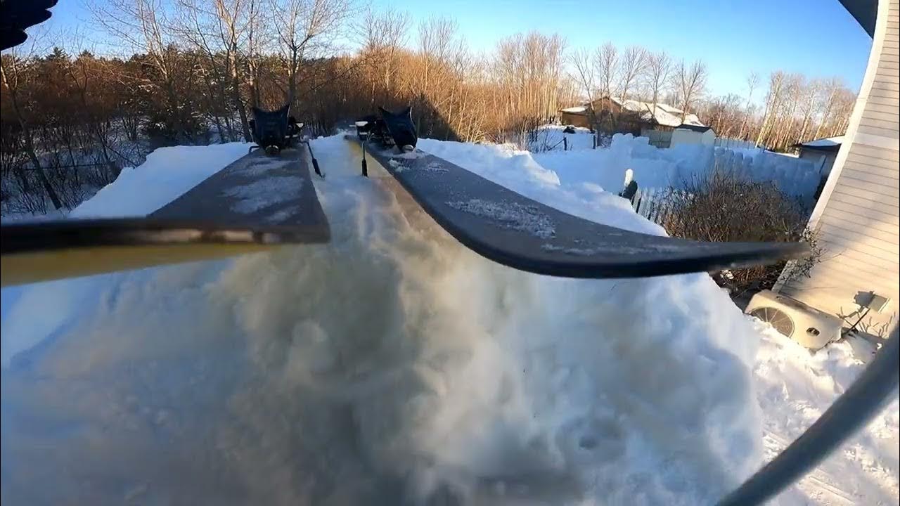 Epic Backyard Ski Jump YouTube