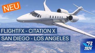 Neu: CITATION X von FlightFX - Testflug KSAN-KLAS | MSFS 2024