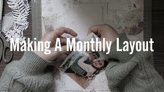 How to Catch Up on Years of Unfinished Project Life Albums - Monthly Scrapbook Layout / January 2022