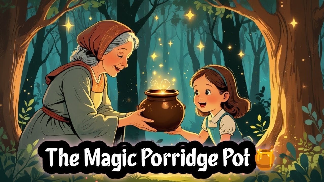 How a Little Girl Saved Her Town! | The Magic Porridge Pot | English Story 