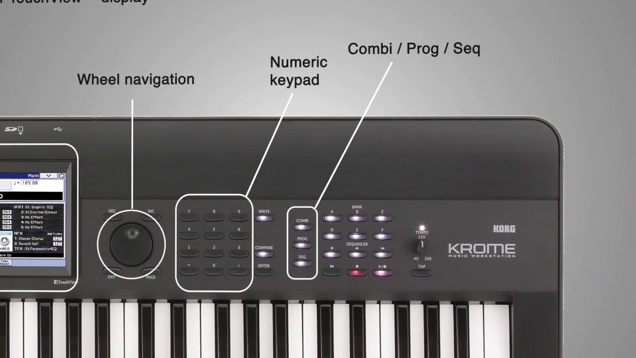 Korg Krome - Anatomy - Specs - YouTube