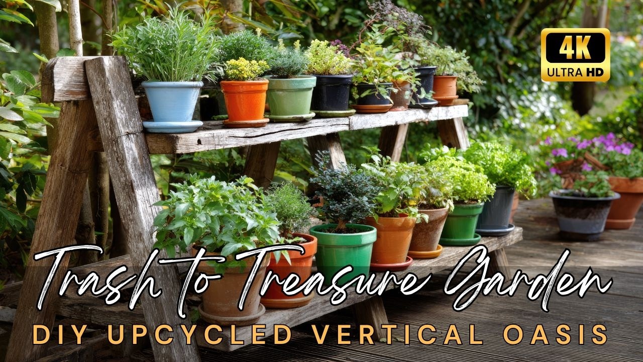 🌿 Сад из мусора: вертикальный оазис из переработанных материалов для вашего заднего двора в 2026 ...
