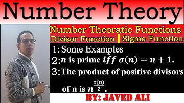 n is prime if and only if sigma(n)=n+1, Number Theory, Edler, Lec-43