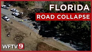 Florida road caves in, growing 'ground depression' shuts down traffic