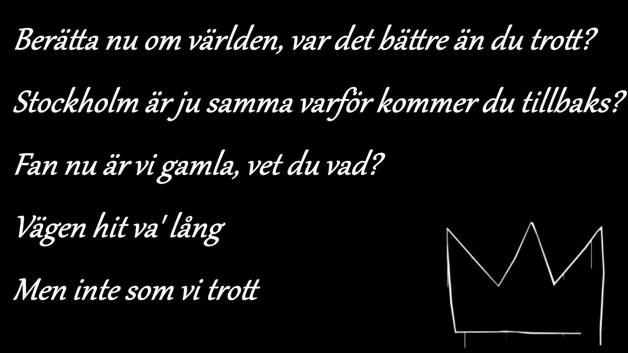 Hon Dansar Vidare I Livet Lyrics