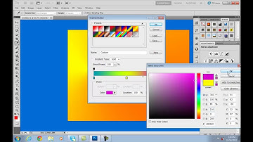 Adobe Photoshop CS5 Tutorials in Urdu Hindi Part 17 of 40 Gradient Tool