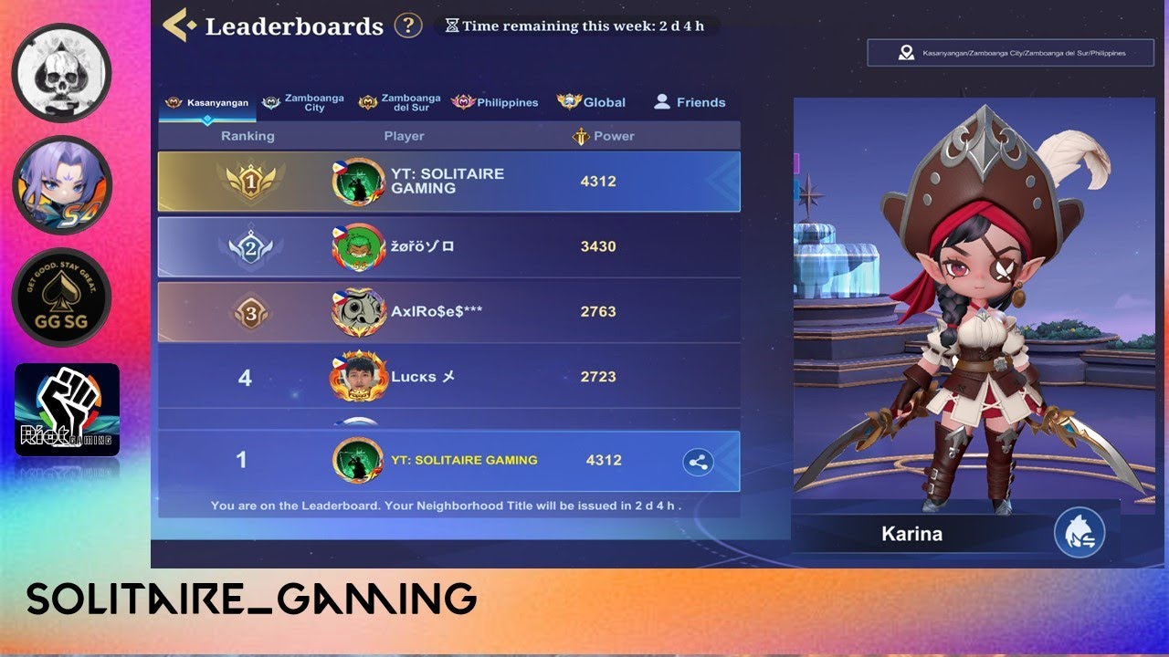 MCGG S4 Ranked Gameplay - Karina Commander Rank up!