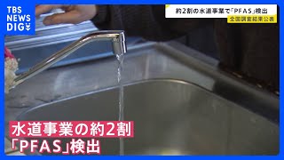 有機フッ素化合物「PFAS」約2割の水道事業で検出　国の「暫定目標値」超えはゼロ　環境省などの調査｜TBS NEWS DIG