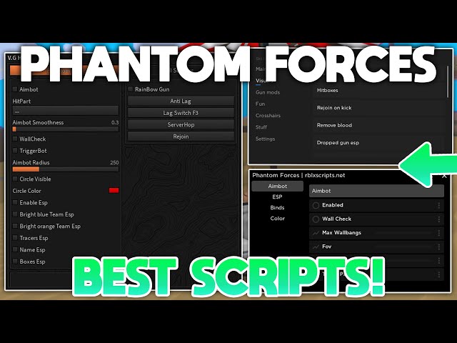 ROBLOX Phantom Forces Script/Hack GUI