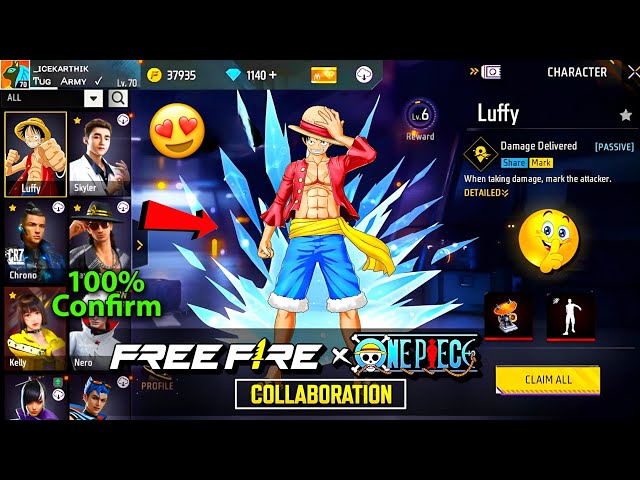 Free Fire X One Piece Collab 🔥 | Free Fire x One Piece Event