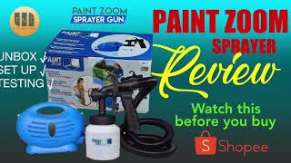 PAINT ZOOM SPRAY GUN REVIEW #asseenonTV #shopee