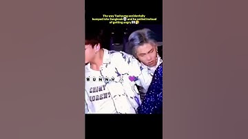 The way Taehyung accidentally bumped into Jungkook💀 and he smiled instead of getting angry🤧😭