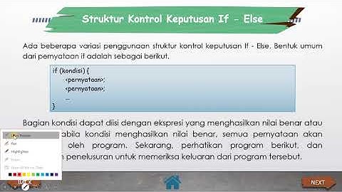 Struktrur Kontrol Keputusan (If-Else) Bahasa C