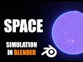 Полет по космосу и обзор космических объектов в Blender 3D