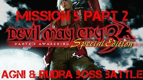 Devil May Cry 3 mission 5 part 2 Agni & Rudra boss battle