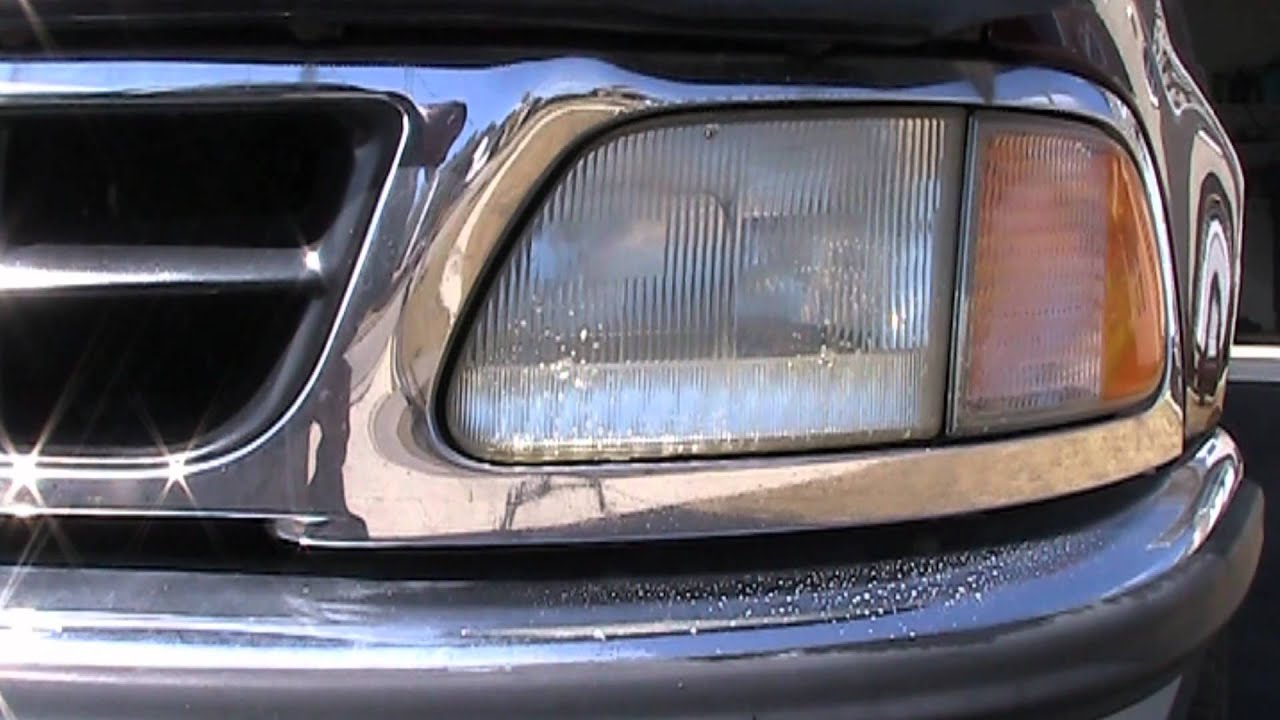 How restore yellowing or hazy headlights for next to nothing! YouTube