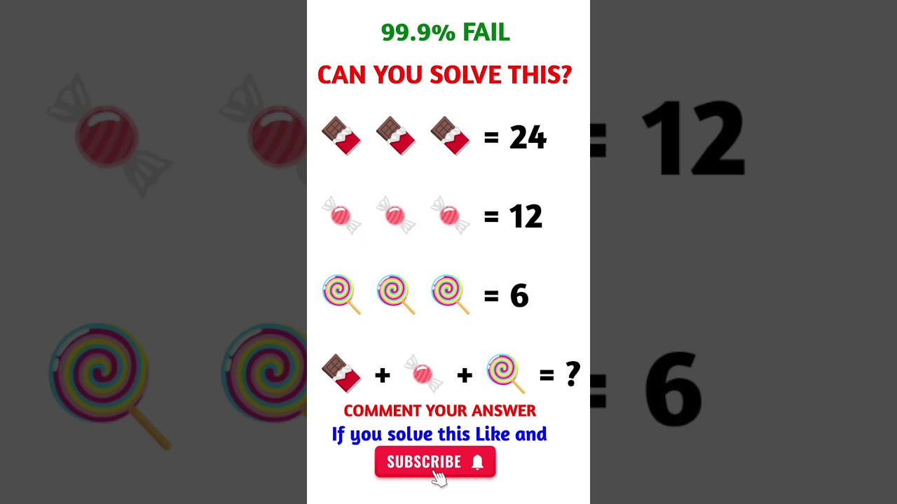 Only Legends Can Pass 🏆 #puzzle #iqtest #braingames #maths