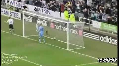Andy carroll goals for newcastle
