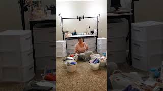 Organizing Art Studio with Plastic Storage Drawers | Affordable Alternative! #Shorts