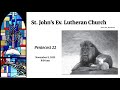 November 9, 2025 - 8:00 Service