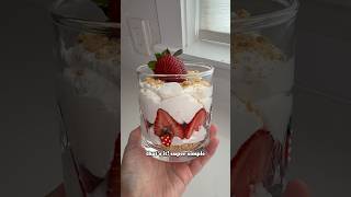 DIY Costco Strawberries and Cream #costco #recipeshorts #dessertrecipe #strawberriesandcream