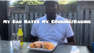 My Jamaican Dad Rates My Cooking- Jamaican Patty And Coco Bread