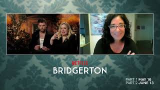 BRIDGERTON (SEASON 3) - LUKE NEWTON & NICOLA COUGHLAN INTERVIEW ( 2024)