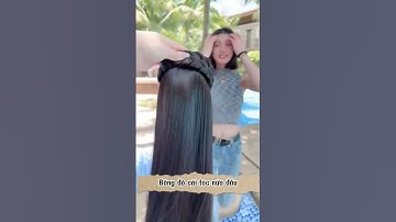 tóc giả cài bính nữa đầu dáng thẳng #tocgia #toc #cai #cainuadau #xuhuongyoutube