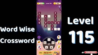 Word Wise Crossword Level 115 Answers 🧠🧩 | Relaxing Crossword Puzzle | SolutionGuruji