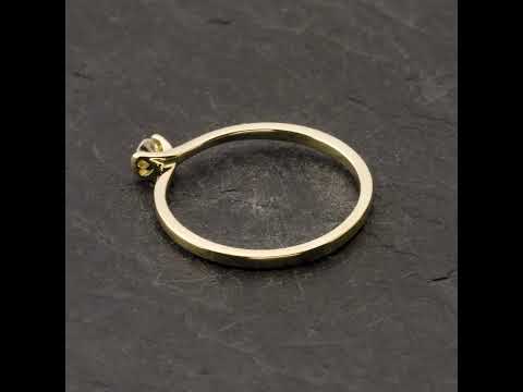 Video: Sužadėtuvių žiedas su Briliantu "Two Hearts 24"