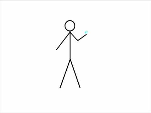 Simple Animation of Stick Man Exploding - YouTube