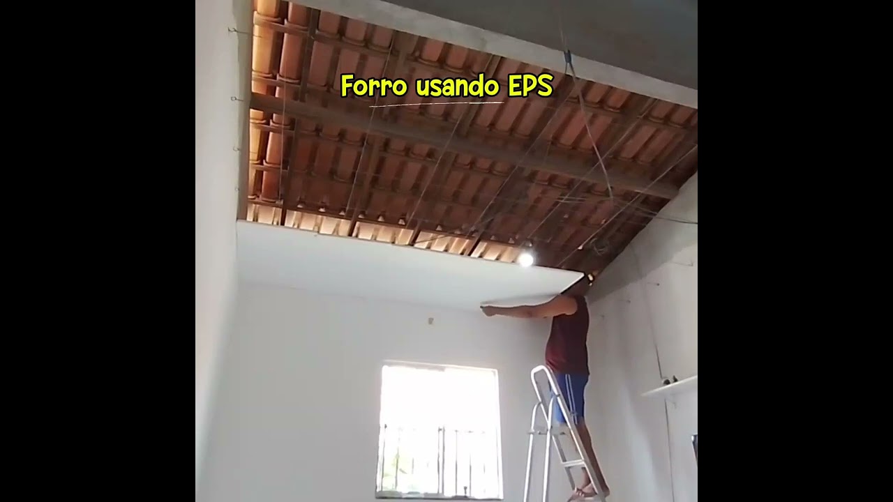 Rebaixamento de teto com EPS (isopor)!