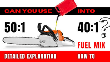 Unlocking the Secrets: Can You Safely Use 50 to 1 in a 40 to 1 Chainsaw? Find Out Now!