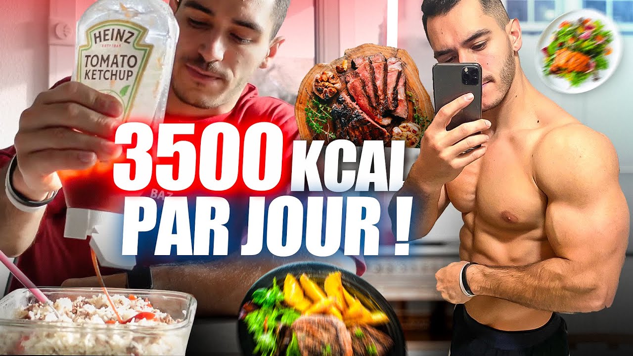UNE JOURNEE DANS MON ASSIETTE | 3500KCAL PRISE DE MASSE