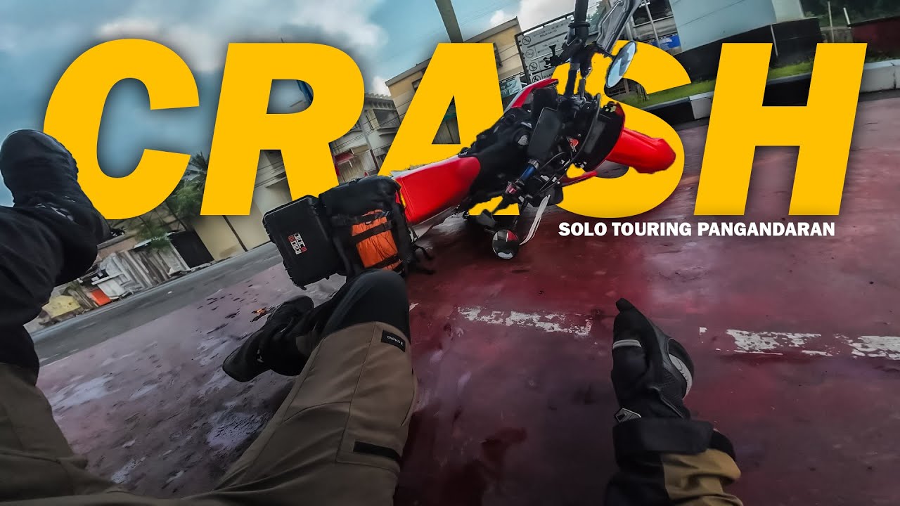 APES !! AKIBAT KURANG TIDUR,CRASH ! SOLO TOURING PANGANDARAN - JKT | CRF 250 L