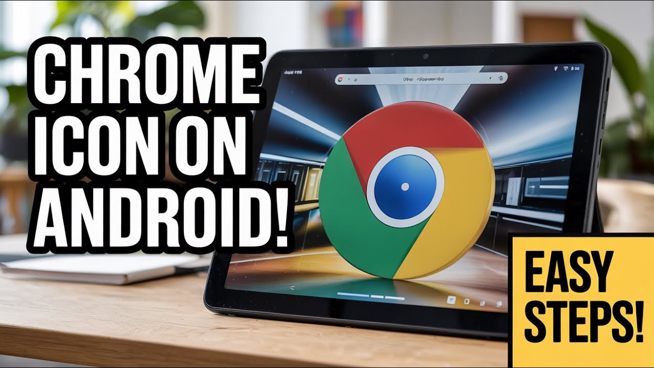 How to Get the Chrome Icon on Desktop on Your Android Tablet - YouTube
