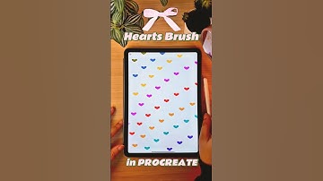 Hearts Brush in Procreate #procreatebrushes #procreatetips #heartsbrush #hearts #cutebrush #digital