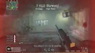 CoD 4 - S&D Triple Headshot Through Smoke!!!
