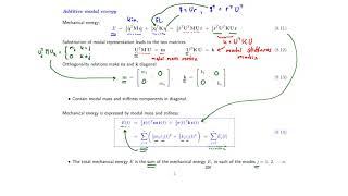 Dynamics of structures - lecture 8 - modal analysis II