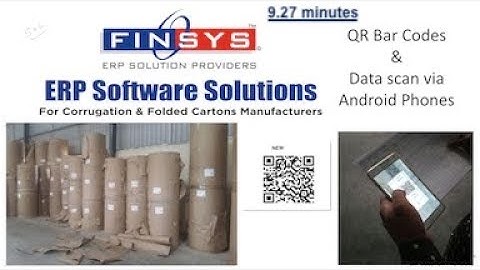 Bar Code Reels (9 min) Finsys ERP Corrugation code:Pkg004