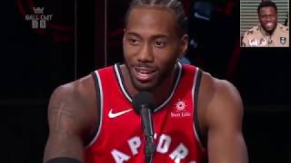 Kawhi Leonard Laughs, Kevin Hart Roasts Him