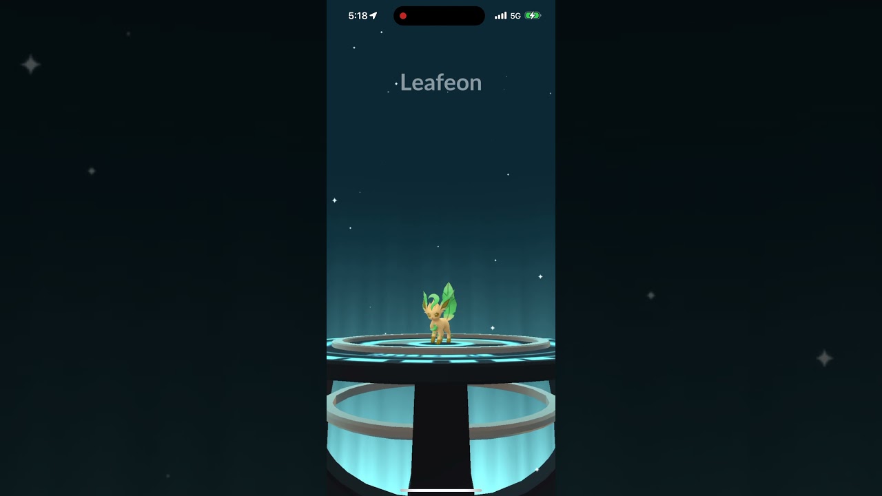 Shiny Leafeon Evolution 