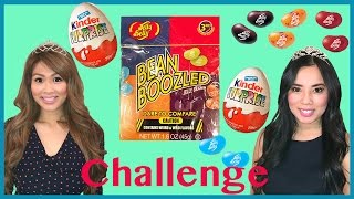 Bean Boozled Challenge Gross Jelly Belly Beans Candy Kinder Surprise Egg Toys Ryan ToysReview