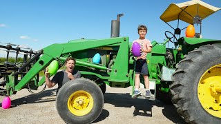 Finding Mystery Eggs on the Farm | Tractors for kids by Hudson's Playground 747,706 views 1 month ago 9 minutes, 3 seconds